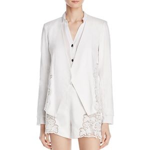 Alice + Olivia Jenice Lace-Inset Blazer